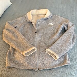The North Face Light Gray Fleece sweater  Jacket